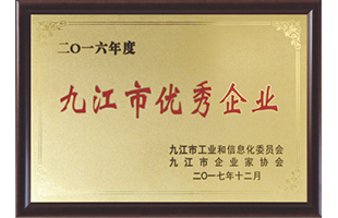 九江市優(yōu)秀企業(yè)